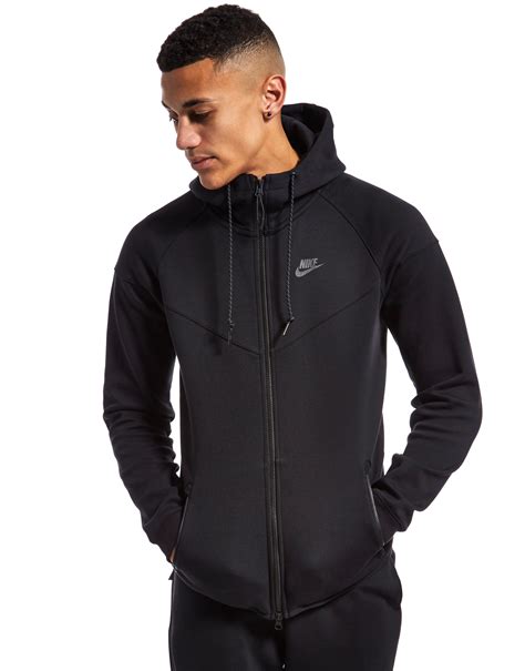 nike fleece tech anzug schwarz